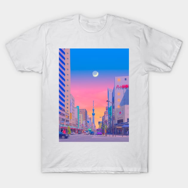 City Pop ( Tokyo ) T-Shirt by Yagedan